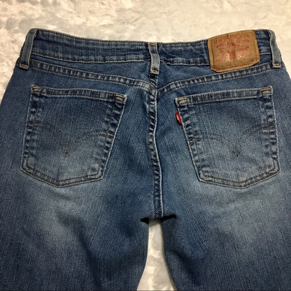 LEVI 518 SUPERLOW STRETCH BOOT CUT JEANS 7 MEDIUM - Picture 3 of 8